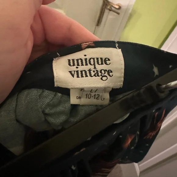 NWOT Unique Vintage Magic Fireworks Show High Waisted Swing Skirt Size Large - Picture 10 of 12